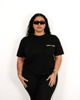 Gold Hello & Shit Tee