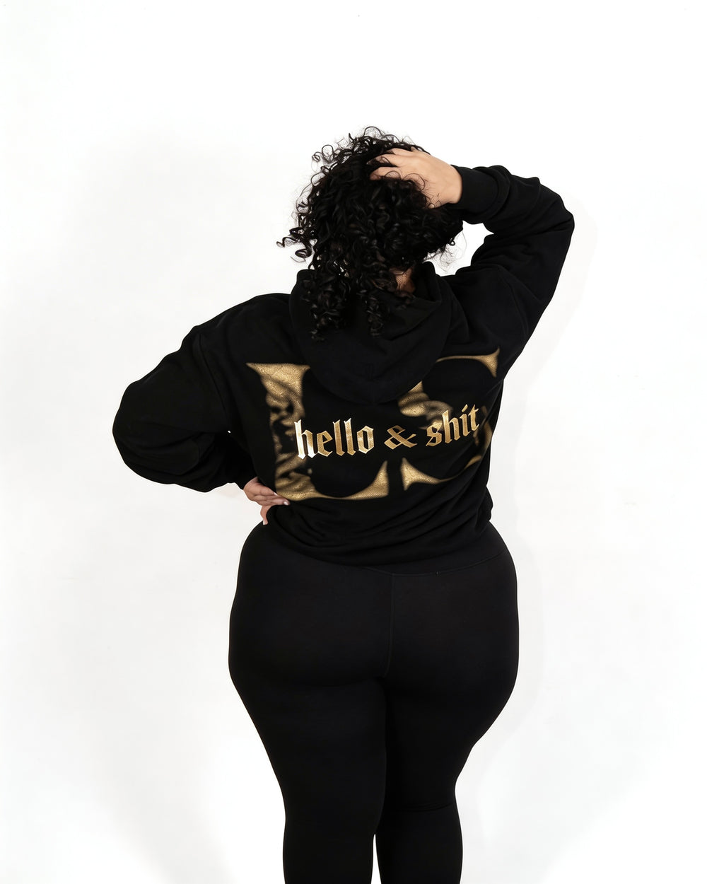 Gold Hello & Shit Hoodie