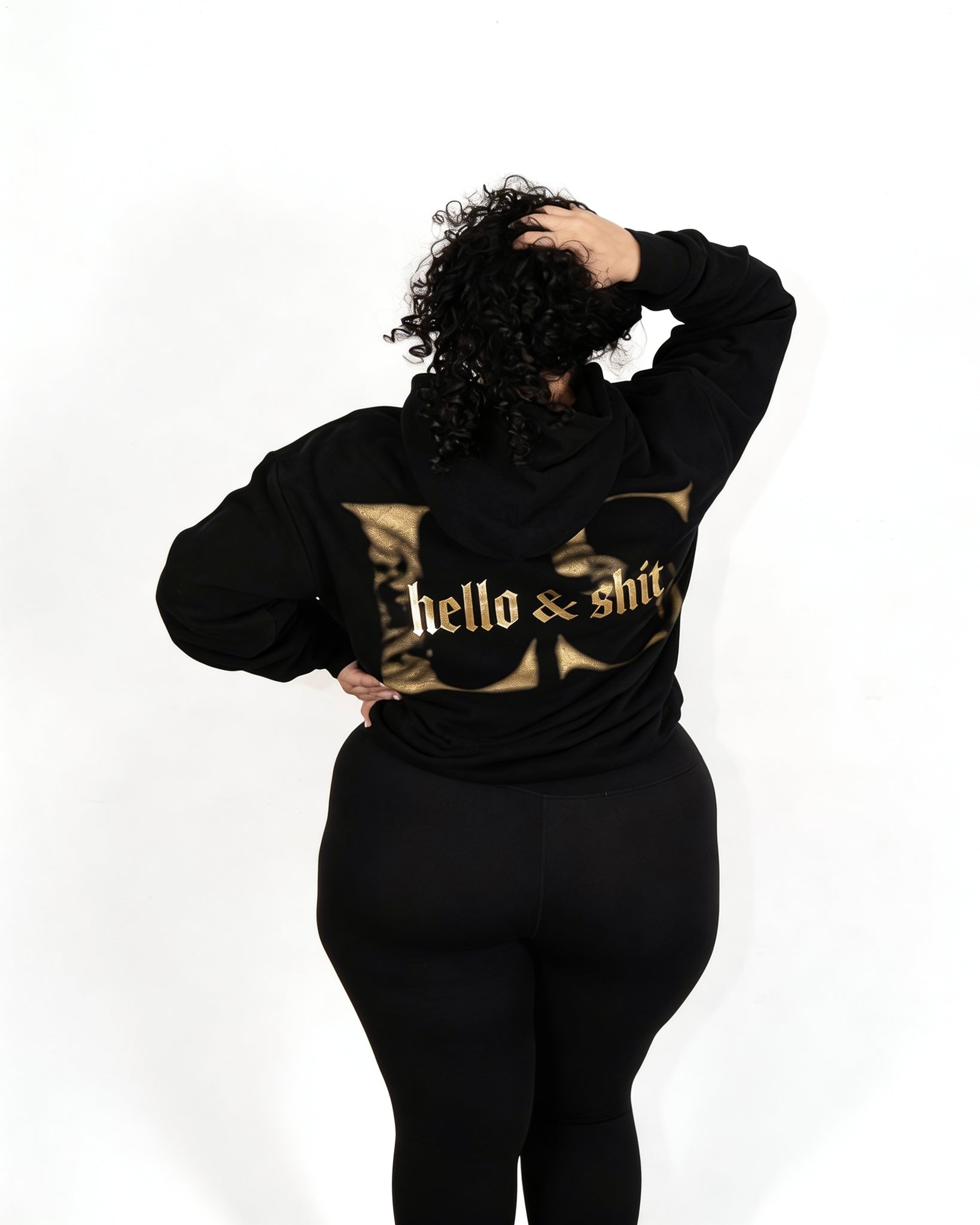 Gold Hello & Shit Hoodie