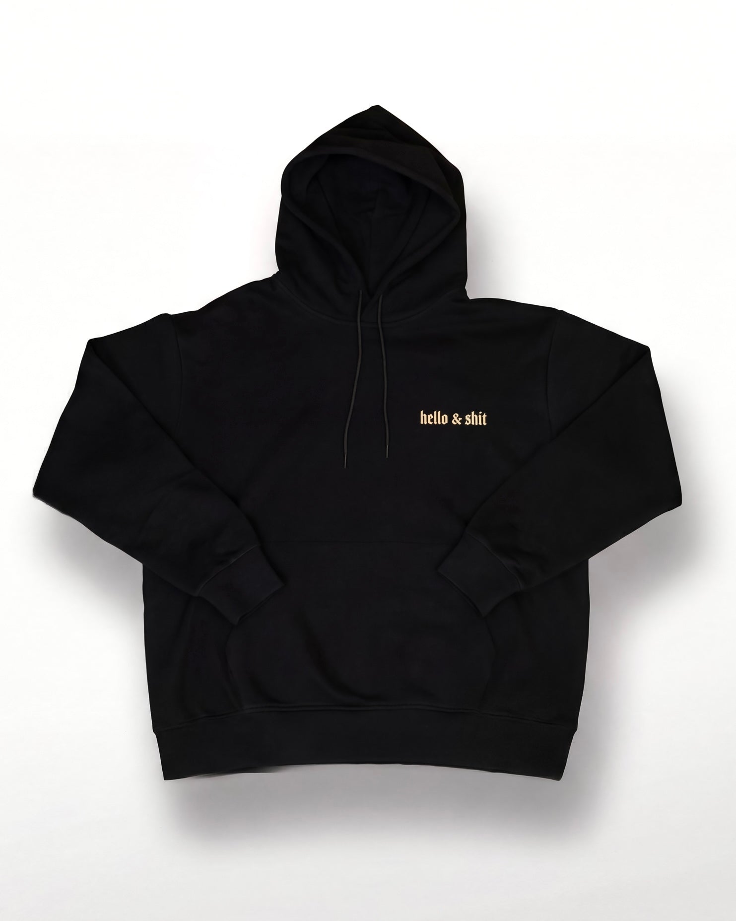 Gold Hello & Shit Hoodie – Leo Skepi