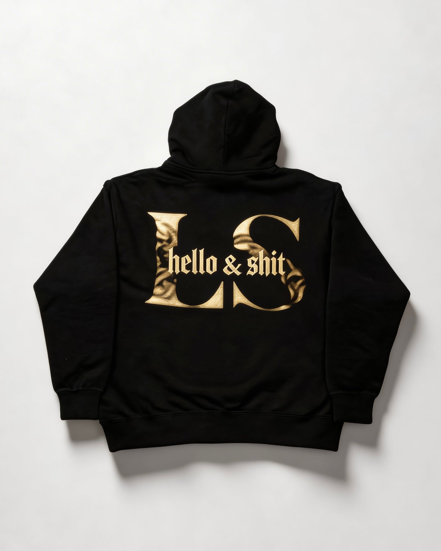 Gold Hello & Shit Hoodie – Leo Skepi